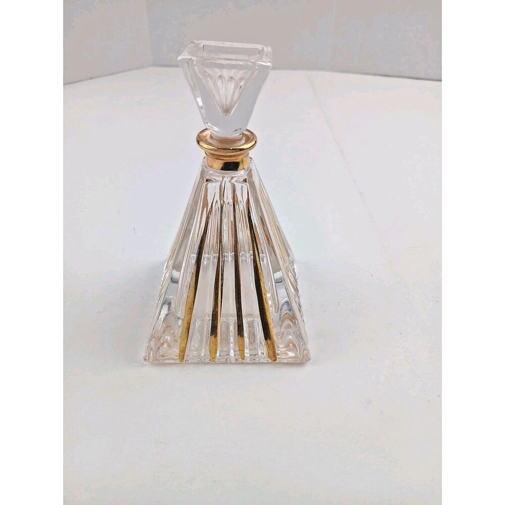 Royal Gallery 24% Crystal Perfume Bottle Italy 1988 Macy's Vintage Vanity